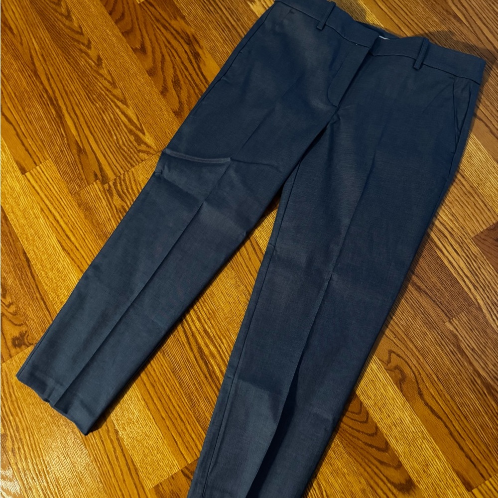 Riviera Slim Pants Texture Blue Multi midrise size 10